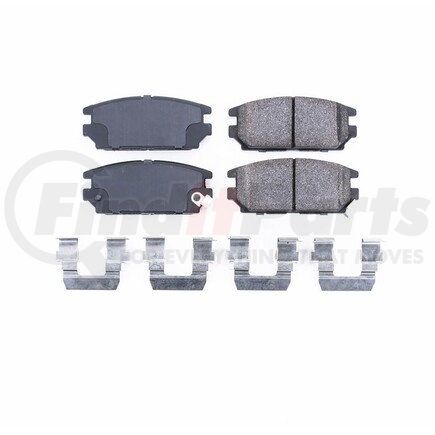 17-532 by POWERSTOP BRAKES - Z17 EVOLUTION CERAMIC BRAKE PADS W/ HARDWARE