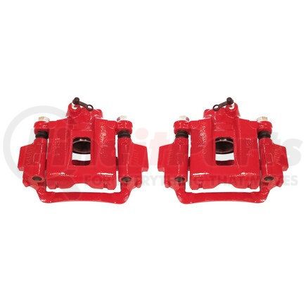 S2726 by POWERSTOP BRAKES - Red Powder Coated Calipers
