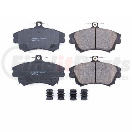 17-837 by POWERSTOP BRAKES - Z17 EVOLUTION CERAMIC BRAKE PADS W/ HARDWARE