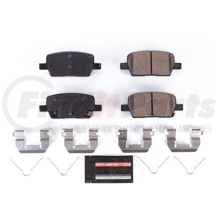 Z231914 by POWERSTOP BRAKES - Z23 EVOLUTION SPORT CARBON-FIBER BRAKE PADS W/ HARDWARE