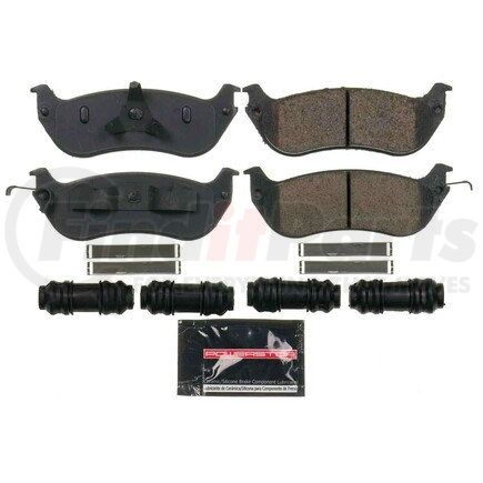 Z23674 by POWERSTOP BRAKES - Z23 EVOLUTION SPORT CARBON-FIBER BRAKE PADS W/ HARDWARE