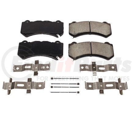 17-1405 by POWERSTOP BRAKES - Z17 EVOLUTION CERAMIC BRAKE PADS W/ HARDWARE