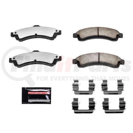 Z36882 by POWERSTOP BRAKES - Z36 TRUCK & TOW CARBON-FIBER CERAMIC BRAKE PADS W/ HARDWARE