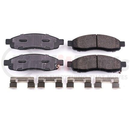 17-1015 by POWERSTOP BRAKES - Z17 EVOLUTION CERAMIC BRAKE PADS W/ HARDWARE