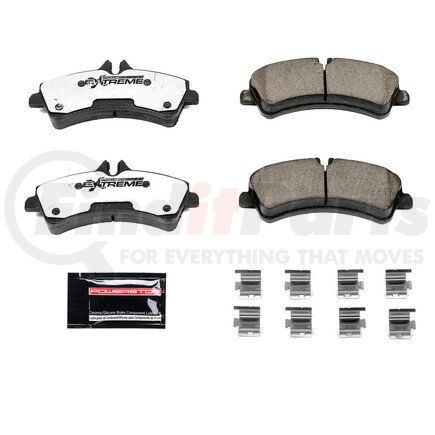 Z36-1318 by POWERSTOP BRAKES - Z36 TRUCK & TOW CARBON-FIBER CERAMIC BRAKE PADS W/ HARDWARE