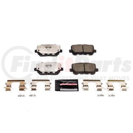 Z371766 by POWERSTOP BRAKES - Z37 TOP COP CARBON-FIBER CERAMIC BRAKE PADS W/ HARDWARE