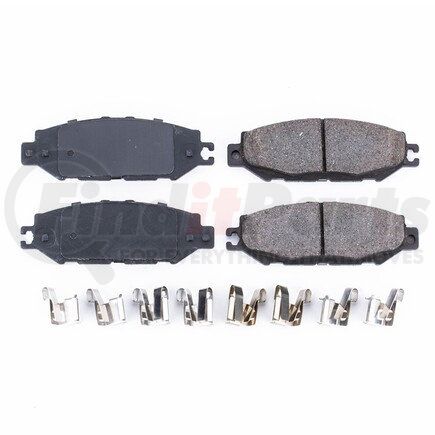 17-613 by POWERSTOP BRAKES - Z17 EVOLUTION CERAMIC BRAKE PADS W/ HARDWARE