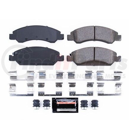 Z23-1363 by POWERSTOP BRAKES - Z23 EVOLUTION SPORT CARBON-FIBER BRAKE PADS W/ HARDWARE