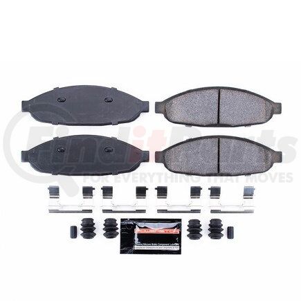 Z23997 by POWERSTOP BRAKES - Z23 EVOLUTION SPORT CARBON-FIBER BRAKE PADS W/ HARDWARE