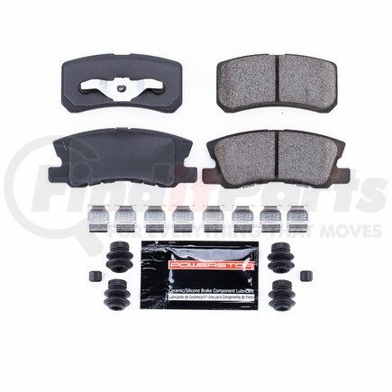 Z23868 by POWERSTOP BRAKES - Z23 EVOLUTION SPORT CARBON-FIBER BRAKE PADS W/ HARDWARE