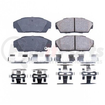 17-341 by POWERSTOP BRAKES - Z17 EVOLUTION CERAMIC BRAKE PADS W/ HARDWARE