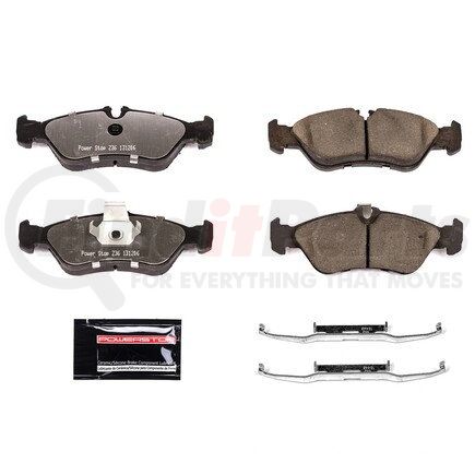 Z36-1229 by POWERSTOP BRAKES - Z36 TRUCK & TOW CARBON-FIBER CERAMIC BRAKE PADS W/ HARDWARE