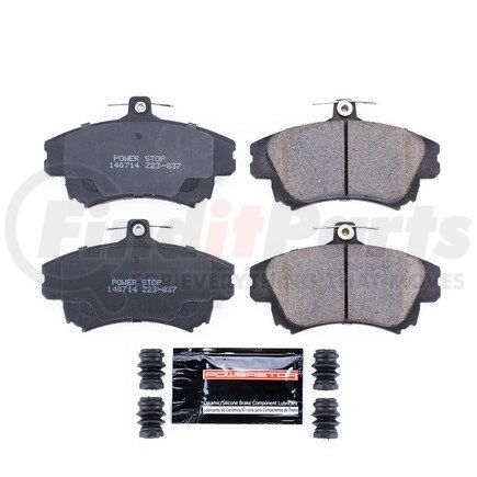 Z23837 by POWERSTOP BRAKES - Z23 EVOLUTION SPORT CARBON-FIBER BRAKE PADS W/ HARDWARE