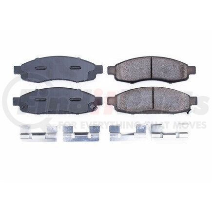 17-1183 by POWERSTOP BRAKES - Z17 EVOLUTION CERAMIC BRAKE PADS W/ HARDWARE