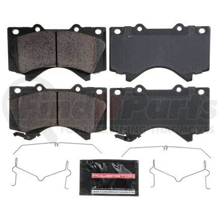 Z231303 by POWERSTOP BRAKES - Z23 EVOLUTION SPORT CARBON-FIBER BRAKE PADS W/ HARDWARE