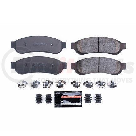 Z231067 by POWERSTOP BRAKES - Z23 EVOLUTION SPORT CARBON-FIBER BRAKE PADS W/ HARDWARE