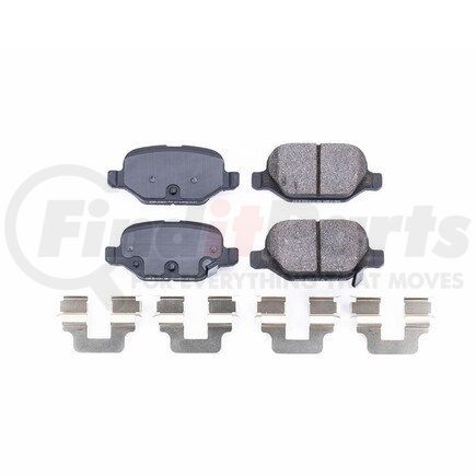 17-1569 by POWERSTOP BRAKES - Z17 EVOLUTION CERAMIC BRAKE PADS W/ HARDWARE