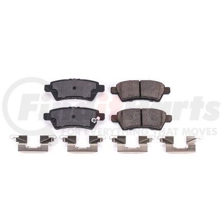 17-1101 by POWERSTOP BRAKES - Z17 EVOLUTION CERAMIC BRAKE PADS W/ HARDWARE