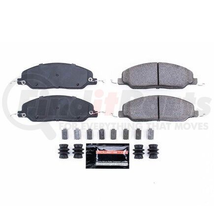 Z231081 by POWERSTOP BRAKES - Z23 EVOLUTION SPORT CARBON-FIBER BRAKE PADS W/ HARDWARE