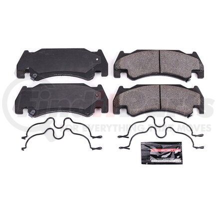 Z231085 by POWERSTOP BRAKES - Z23 EVOLUTION SPORT CARBON-FIBER BRAKE PADS W/ HARDWARE