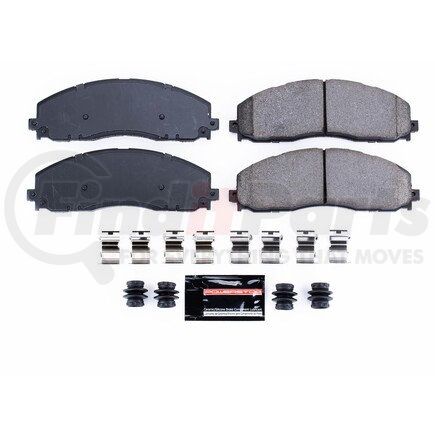 Z231680 by POWERSTOP BRAKES - Z23 EVOLUTION SPORT CARBON-FIBER BRAKE PADS W/ HARDWARE