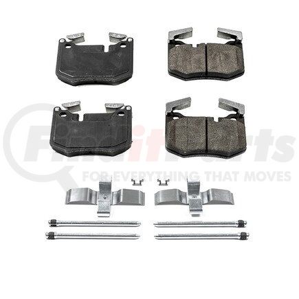 17-1807 by POWERSTOP BRAKES - Z17 EVOLUTION CERAMIC BRAKE PADS W/ HARDWARE