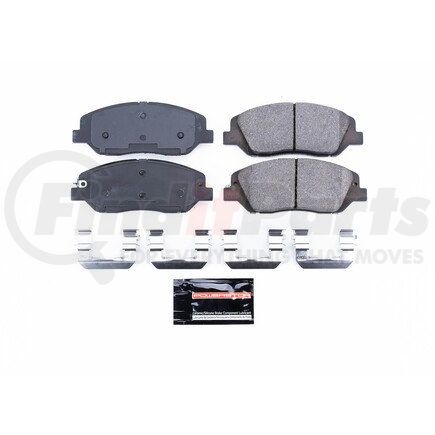 Z231917 by POWERSTOP BRAKES - Z23 EVOLUTION SPORT CARBON-FIBER BRAKE PADS W/ HARDWARE