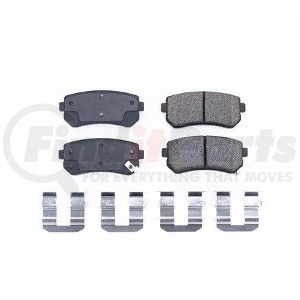 17-1157 by POWERSTOP BRAKES - Z17 EVOLUTION CERAMIC BRAKE PADS W/ HARDWARE