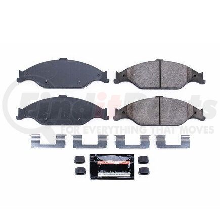 Z23804 by POWERSTOP BRAKES - Z23 EVOLUTION SPORT CARBON-FIBER BRAKE PADS W/ HARDWARE