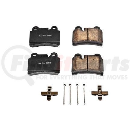 17-1277 by POWERSTOP BRAKES - Z17 EVOLUTION CERAMIC BRAKE PADS W/ HARDWARE