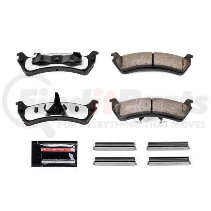 Z36-667 by POWERSTOP BRAKES - Z36 TRUCK & TOW CARBON-FIBER CERAMIC BRAKE PADS W/ HARDWARE