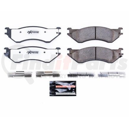 Z36-702A by POWERSTOP BRAKES - Z36 TRUCK & TOW CARBON-FIBER CERAMIC BRAKE PADS W/ HARDWARE