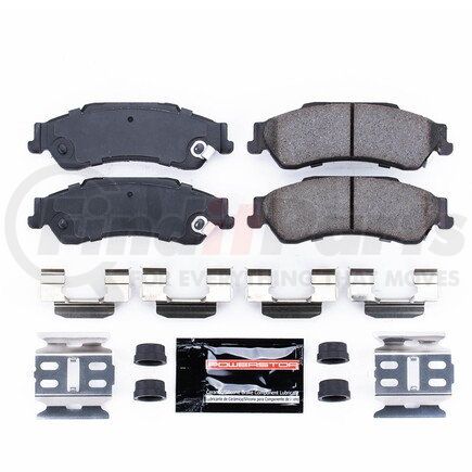 Z23729 by POWERSTOP BRAKES - Z23 EVOLUTION SPORT CARBON-FIBER BRAKE PADS W/ HARDWARE