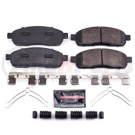 Z231011 by POWERSTOP BRAKES - Z23 EVOLUTION SPORT CARBON-FIBER BRAKE PADS W/ HARDWARE