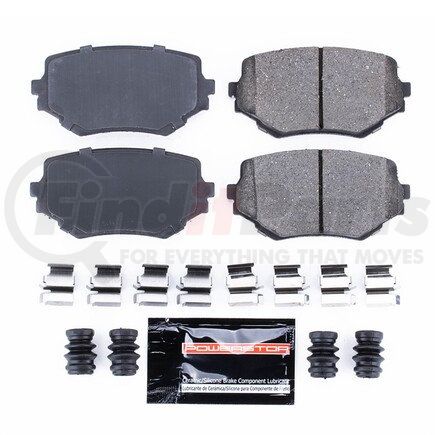 Z23680 by POWERSTOP BRAKES - Z23 EVOLUTION SPORT CARBON-FIBER BRAKE PADS W/ HARDWARE