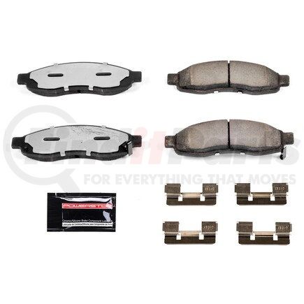 Z361015 by POWERSTOP BRAKES - Z36 TRUCK & TOW CARBON-FIBER CERAMIC BRAKE PADS W/ HARDWARE