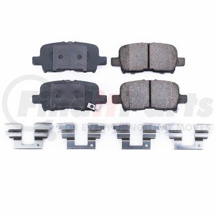 17-865 by POWERSTOP BRAKES - Z17 EVOLUTION CERAMIC BRAKE PADS W/ HARDWARE