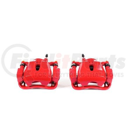 S3194 by POWERSTOP BRAKES - Red Powder Coated Calipers