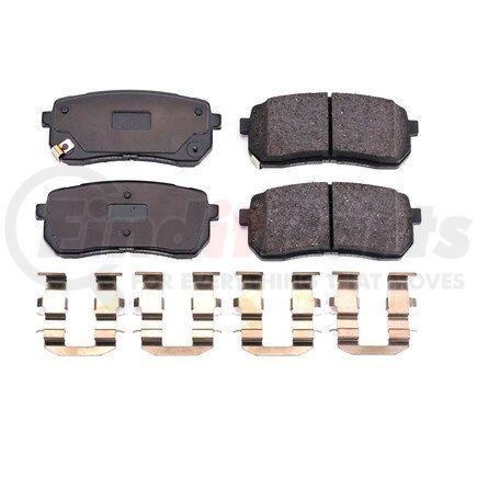 17-1302 by POWERSTOP BRAKES - Z17 EVOLUTION CERAMIC BRAKE PADS W/ HARDWARE