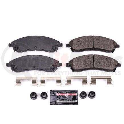 Z231019 by POWERSTOP BRAKES - Z23 EVOLUTION SPORT CARBON-FIBER BRAKE PADS W/ HARDWARE