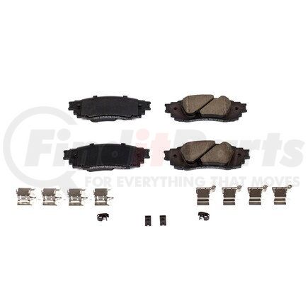 17-1879 by POWERSTOP BRAKES - Z17 EVOLUTION CERAMIC BRAKE PADS W/ HARDWARE