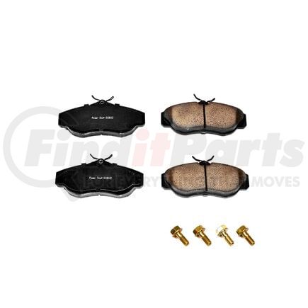 17-676 by POWERSTOP BRAKES - Z17 EVOLUTION CERAMIC BRAKE PADS W/ HARDWARE