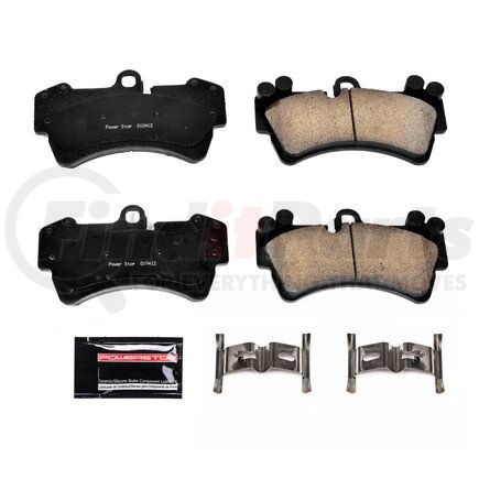 Z23977 by POWERSTOP BRAKES - Z23 EVOLUTION SPORT CARBON-FIBER BRAKE PADS W/ HARDWARE