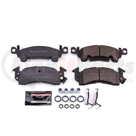 Z23-052 by POWERSTOP BRAKES - Z23 EVOLUTION SPORT CARBON-FIBER BRAKE PADS W/ HARDWARE