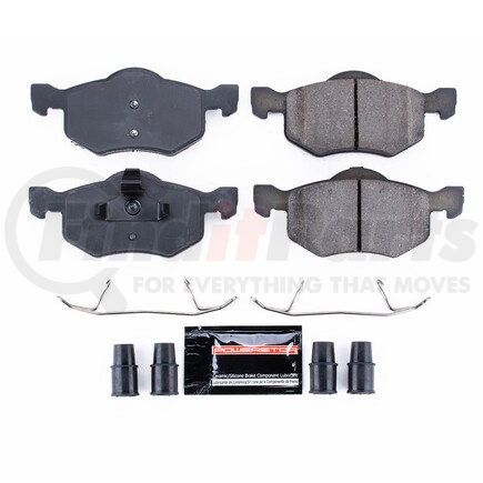 Z23843 by POWERSTOP BRAKES - Z23 EVOLUTION SPORT CARBON-FIBER BRAKE PADS W/ HARDWARE