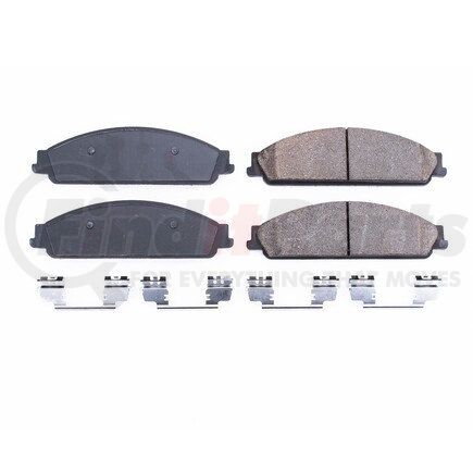 17-1070 by POWERSTOP BRAKES - Z17 EVOLUTION CERAMIC BRAKE PADS W/ HARDWARE