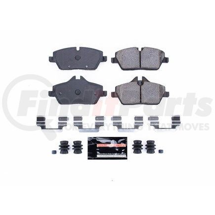 Z231308 by POWERSTOP BRAKES - Z23 EVOLUTION SPORT CARBON-FIBER BRAKE PADS W/ HARDWARE