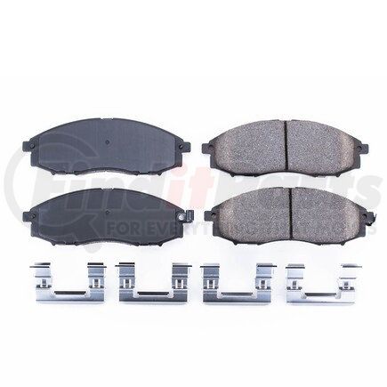 17-830 by POWERSTOP BRAKES - Z17 EVOLUTION CERAMIC BRAKE PADS W/ HARDWARE