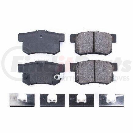 17-536 by POWERSTOP BRAKES - Z17 EVOLUTION CERAMIC BRAKE PADS W/ HARDWARE