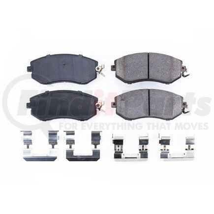 17-1539 by POWERSTOP BRAKES - Z17 EVOLUTION CERAMIC BRAKE PADS W/ HARDWARE